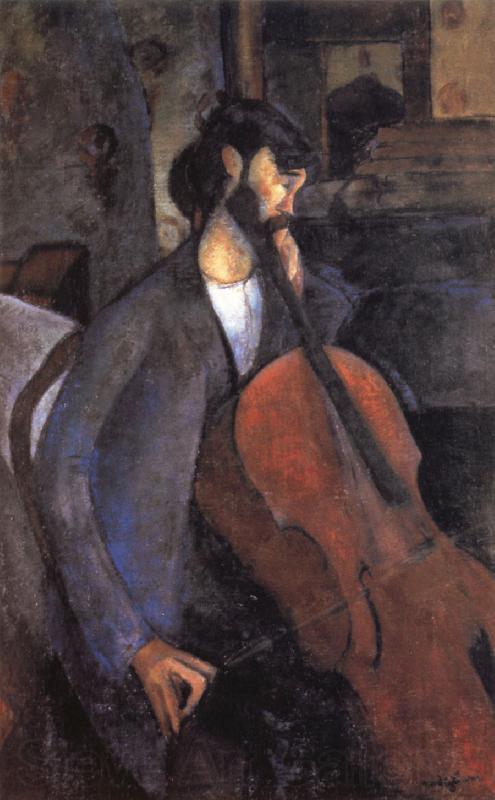 Amedeo Modigliani The Cellist Norge oil painting art